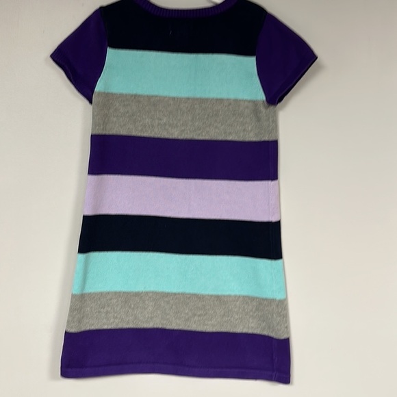 Cute Girls 1989 place short sleeve multi-striped  sweater dress, LG (10/12) - Picture 3 of 8